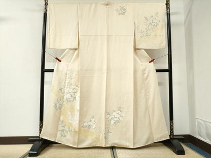 平和屋着物●訪問着　枝花文　金彩　正絹　逸品　CABI2556yc