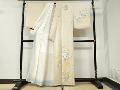 平和屋着物●訪問着　枝花文　金彩　正絹　逸品　CABI2556yc