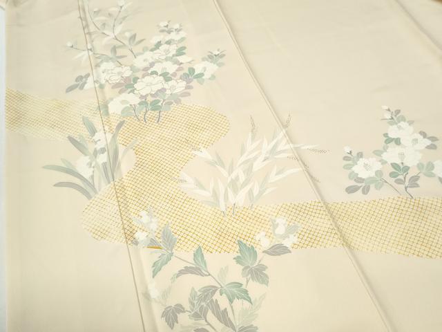 平和屋着物●訪問着　枝花文　金彩　正絹　逸品　CABI2556yc