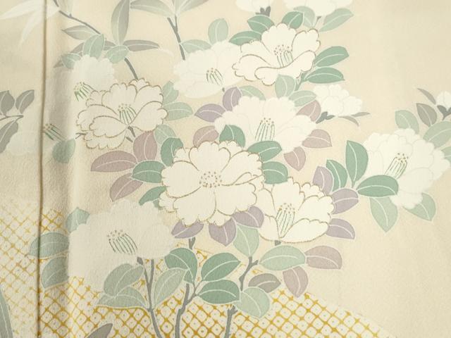 平和屋着物●訪問着　枝花文　金彩　正絹　逸品　CABI2556yc