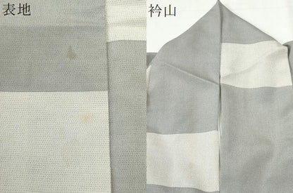 平和屋着物●藤倉守正　本塩沢　訪問着　やまだ織　変わり市松文　ロング丈　正絹　逸品　CABI2557yc