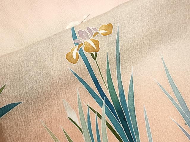 平和屋着物●訪問着　友禅　枝花文　暈し染め　正絹　逸品　未使用　CABI2558yc