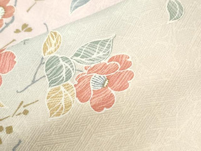 平和屋着物●訪問着　梅花文　暈し染め　金彩　正絹　逸品　CABI2563yc