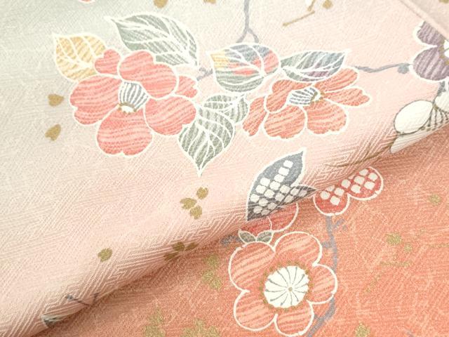 平和屋着物●訪問着　梅花文　暈し染め　金彩　正絹　逸品　CABI2563yc