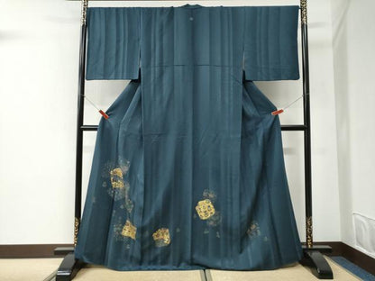 平和屋着物●豪華色留袖　破れ色紙吉祥更紗草花文　金彩　正絹　逸品　CABI2566yc
