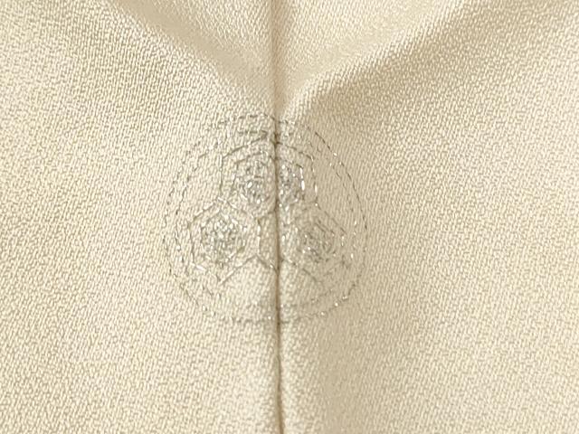 平和屋着物●訪問着　刺繍　松草花文　金彩　正絹　逸品　CABI2568yc