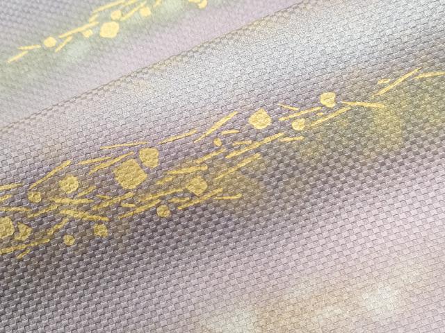 平和屋着物●訪問着　刺繍　霞箔散らし　金彩　正絹　逸品　CABI2569yc