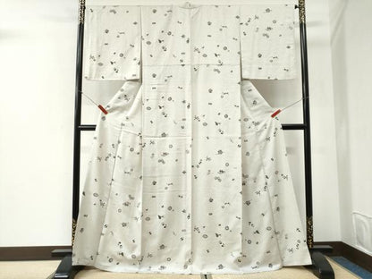 平和屋着物●上質な小紋　宝尽くし　金彩　正絹　逸品　CABI2570yc