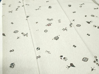 平和屋着物●上質な小紋　宝尽くし　金彩　正絹　逸品　CABI2570yc
