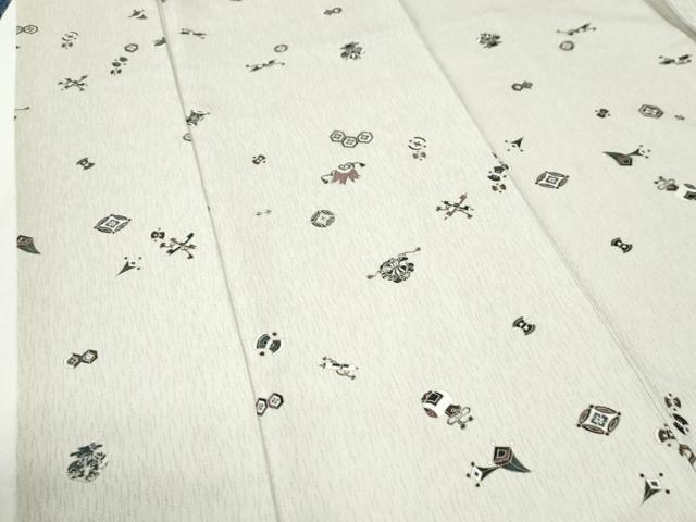 平和屋着物●上質な小紋　宝尽くし　金彩　正絹　逸品　CABI2570yc