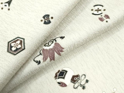 平和屋着物●上質な小紋　宝尽くし　金彩　正絹　逸品　CABI2570yc