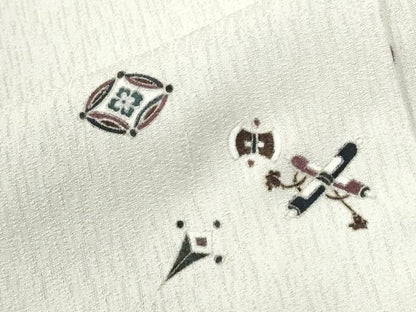 平和屋着物●上質な小紋　宝尽くし　金彩　正絹　逸品　CABI2570yc