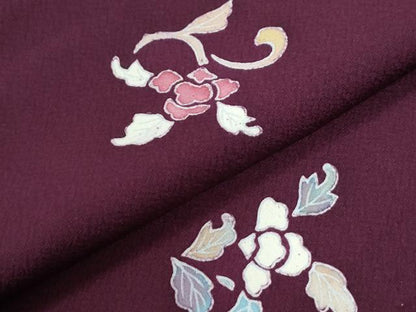 平和屋着物●訪問着　花唐草文　正絹　逸品　CABI2575yc