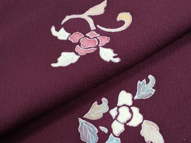 平和屋着物●訪問着　花唐草文　正絹　逸品　CABI2575yc