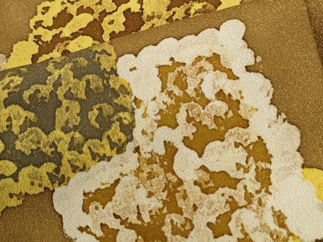 平和屋着物●訪問着　色紙重ね吉祥文　金通し地　仮絵羽　正絹　逸品　未使用　CABI2583yc