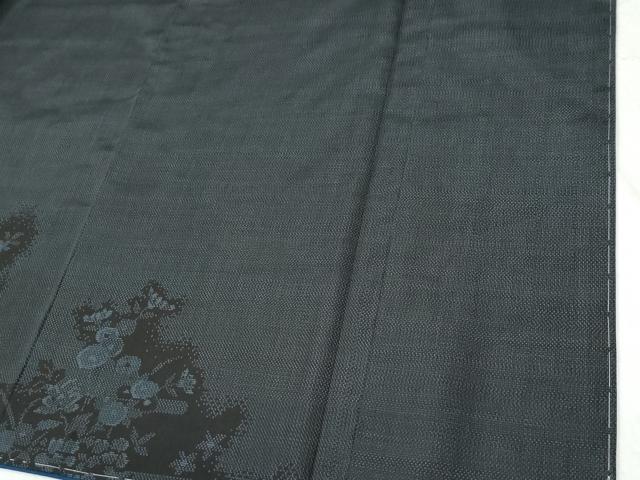 平和屋着物●本場大島紬　訪問着　エ霞草花文　ロング丈　正絹　逸品　未使用　CABI2585yc