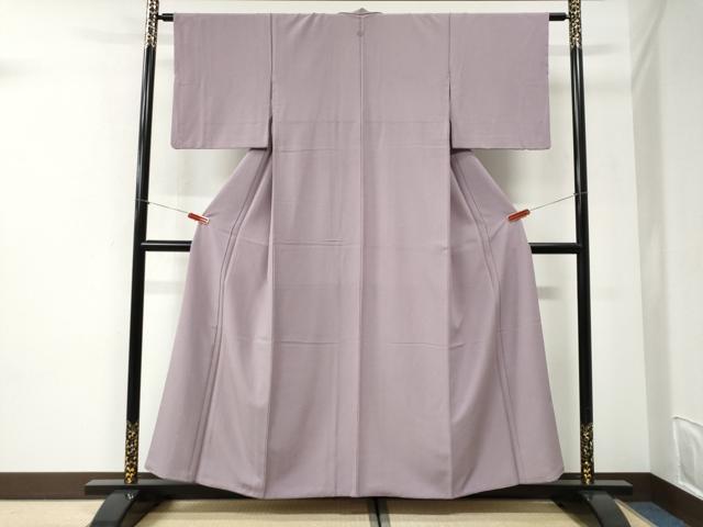 平和屋着物●洗える最高級着物　＜英＞はなぶさ謹製　色無地　紅藤色　CABI2587yc