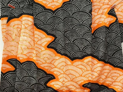平和屋着物●豪華振袖　総絞り　駒刺繍　青海波　正絹　逸品　CABI2596yc
