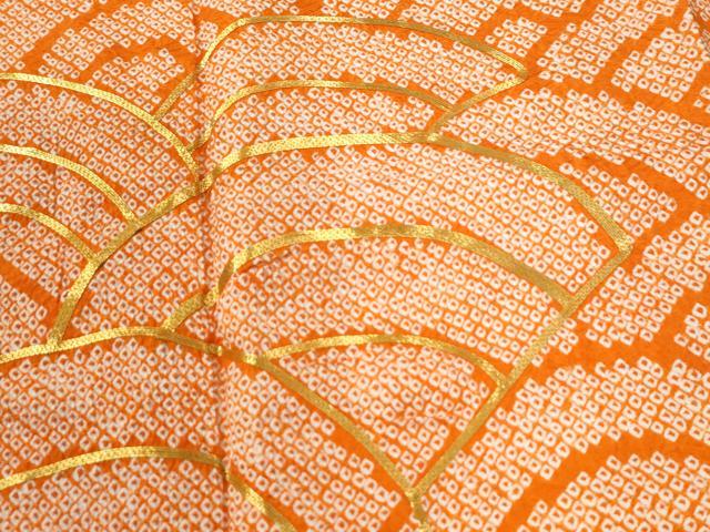 平和屋着物●豪華振袖　総絞り　駒刺繍　青海波　正絹　逸品　CABI2596yc