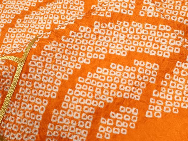 平和屋着物●豪華振袖　総絞り　駒刺繍　青海波　正絹　逸品　CABI2596yc