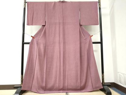 平和屋着物●江戸小紋　鮫小紋柄　鬼しぼ縮緬　正絹　逸品　CABI2604yc
