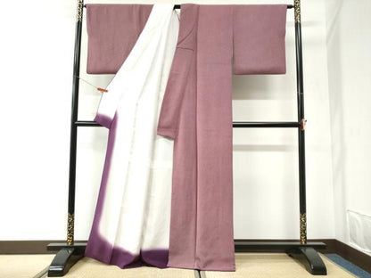 平和屋着物●江戸小紋　鮫小紋柄　鬼しぼ縮緬　正絹　逸品　CABI2604yc