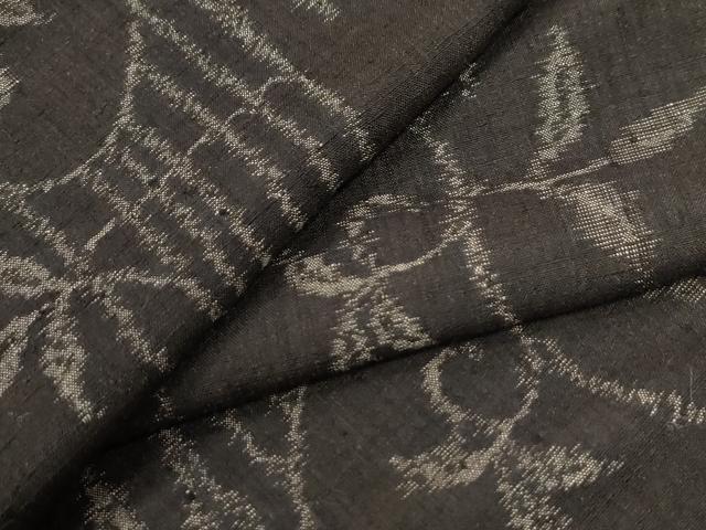 平和屋着物●上質な紬　唐草文　正絹　逸品　CABI2607yc