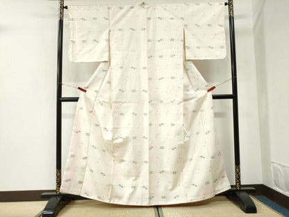 平和屋着物●本場琉球絣　紬　正絹　逸品　未使用　CABI2609yc