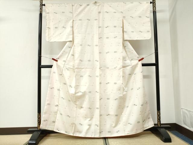 平和屋着物●本場琉球絣　紬　正絹　逸品　未使用　CABI2609yc