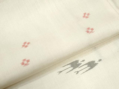 平和屋着物●本場琉球絣　紬　正絹　逸品　未使用　CABI2609yc