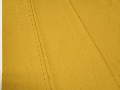 平和屋着物●上質な色無地　花唐草地紋　山吹茶色　ロング丈　正絹　逸品　未使用　CABI2611yc