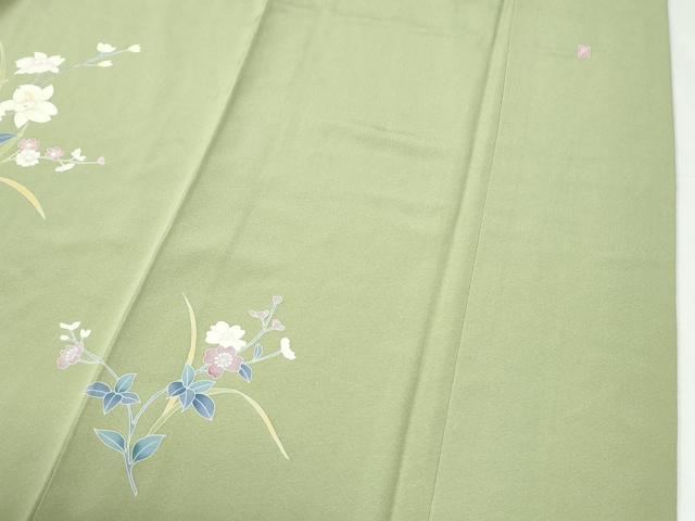 平和屋着物●訪問着　友禅　作家物　花籠文　暈し染め　正絹　逸品　CABI2617yc