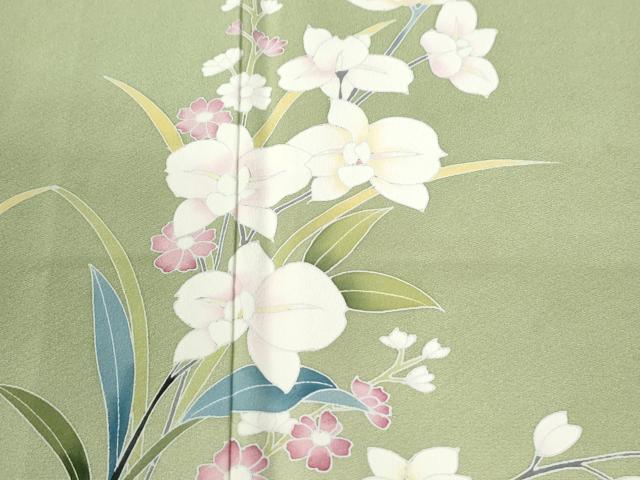 平和屋着物●訪問着　友禅　作家物　花籠文　暈し染め　正絹　逸品　CABI2617yc