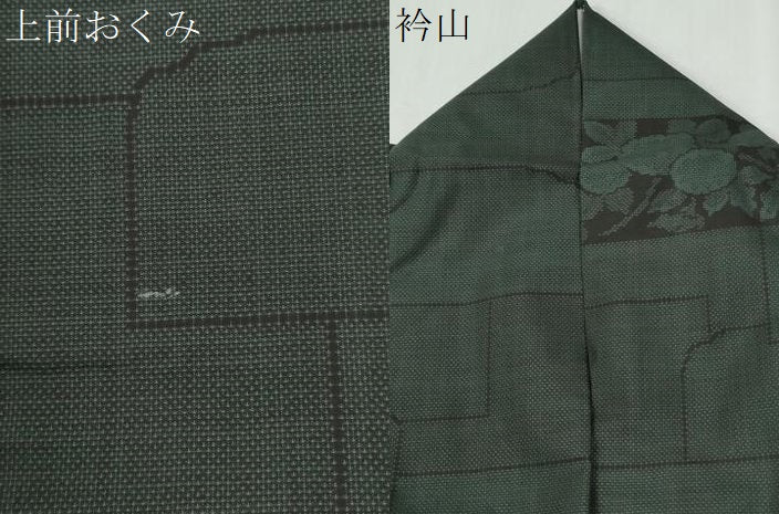 平和屋着物●本場大島紬　9マルキ　短冊重ね草花文　ロング丈　正絹　逸品　CABI2619yc