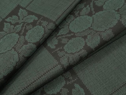 平和屋着物●本場大島紬　9マルキ　短冊重ね草花文　ロング丈　正絹　逸品　CABI2619yc