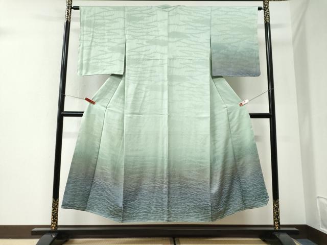 平和屋着物●訪問着　霞文　暈し染め　正絹　逸品　未使用　CABI2631yc