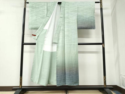 平和屋着物●訪問着　霞文　暈し染め　正絹　逸品　未使用　CABI2631yc