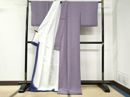 平和屋着物●江戸小紋　鮫小紋柄　ロング丈　正絹　逸品　CABI2633yc