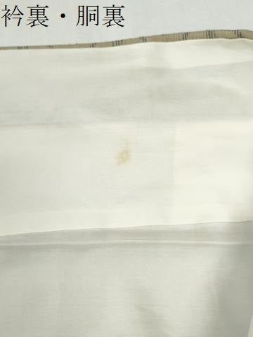 平和屋着物●上質な紬　魚　亀甲枝花文　正絹　逸品　未使用　CABI2635yc