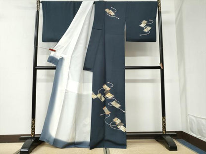 平和屋着物●訪問着　短冊吉祥枝葉文　金彩　正絹　逸品　CABI2636yc