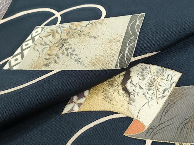 平和屋着物●訪問着　短冊吉祥枝葉文　金彩　正絹　逸品　CABI2636yc