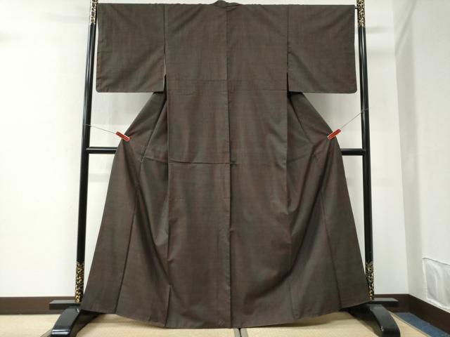 平和屋着物●本場大島紬　7マルキ　霞文　正絹　逸品　未使用　CABI2640yc