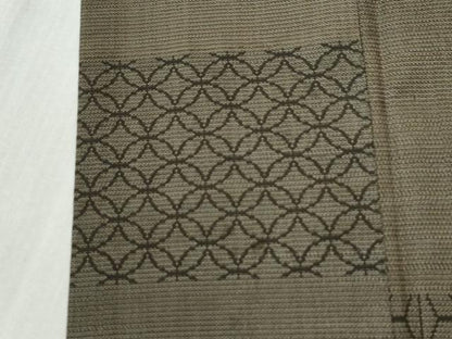 平和屋着物●訪問着　本場大島紬　200亀甲　七宝麻の葉吉祥文　正絹　逸品　CABI2644yc