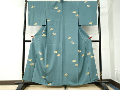 平和屋着物●上質な小紋　冊子吉祥花文　正絹　逸品　CABI2647yc