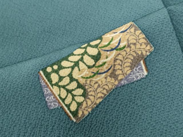 平和屋着物●上質な小紋　冊子吉祥花文　正絹　逸品　CABI2647yc