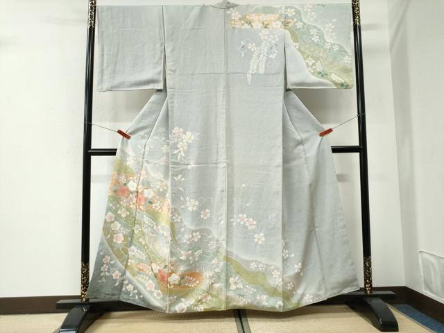平和屋着物●訪問着　辻が花　金彩　正絹　逸品　CABI2648yc
