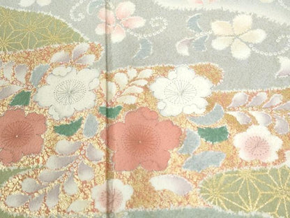 平和屋着物●訪問着　辻が花　金彩　正絹　逸品　CABI2648yc