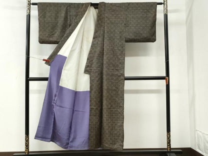 平和屋着物●本場大島紬　龍郷絣　正絹　逸品　CABI2655yc
