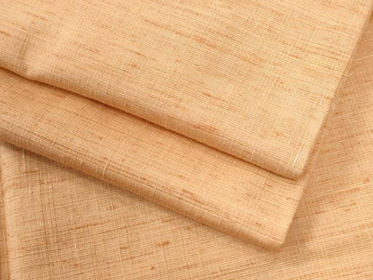 平和屋着物●結城紬　色無地　雄黄色　正絹　逸品　未使用　CABI2657yc