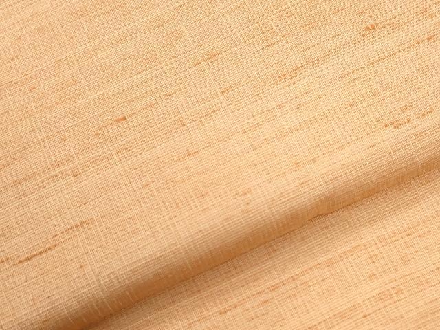 平和屋着物●結城紬　色無地　雄黄色　正絹　逸品　未使用　CABI2657yc